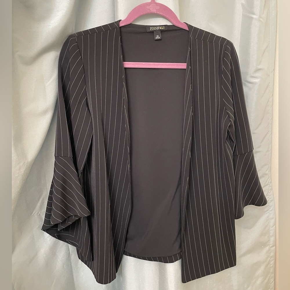 Roz&Ali Women’s striped blouse 3/4 sleeve